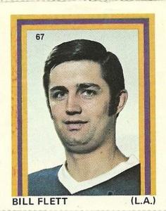 1971-72 Eddie Sargent NHL Players Stickers #67 Bill Flett Front