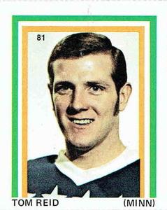 1971-72 Eddie Sargent NHL Players Stickers #81 Tom Reid Front