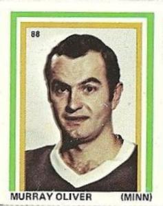 1971-72 Eddie Sargent NHL Players Stickers #88 Murray Oliver Front