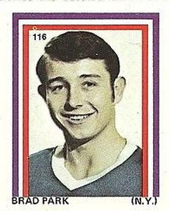 1971-72 Eddie Sargent NHL Players Stickers #116 Brad Park Front