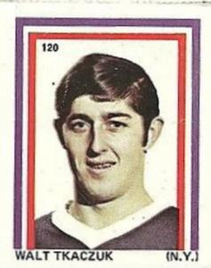 1971-72 Eddie Sargent NHL Players Stickers #120 Walt Tkaczuk Front