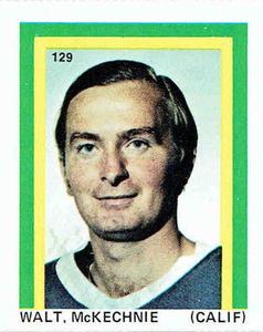 1971-72 Eddie Sargent NHL Players Stickers #129 Walt McKechnie Front