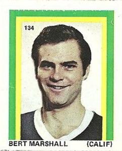 1971-72 Eddie Sargent NHL Players Stickers #134 Bert Marshall Front