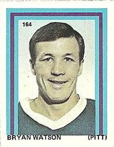 1971-72 Eddie Sargent NHL Players Stickers #164 Bryan Watson Front