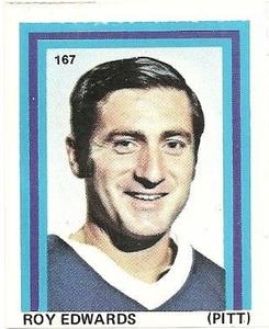 1971-72 Eddie Sargent NHL Players Stickers #167 Roy Edwards Front