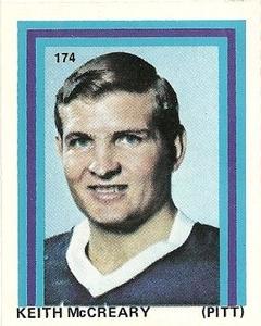 1971-72 Eddie Sargent NHL Players Stickers #174 Keith McCreary Front
