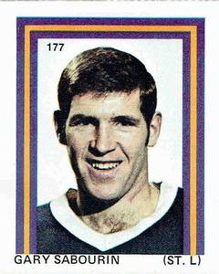 1971-72 Eddie Sargent NHL Players Stickers #177 Gary Sabourin Front