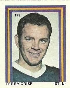 1971-72 Eddie Sargent NHL Players Stickers #179 Terry Crisp Front