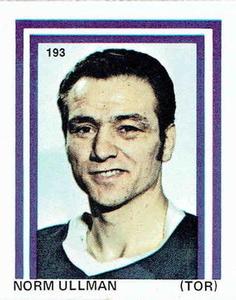 1971-72 Eddie Sargent NHL Players Stickers #193 Norm Ullman Front