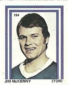 1971-72 Eddie Sargent NHL Players Stickers #194 Jim McKenny Front