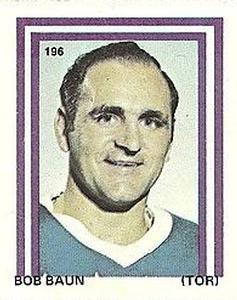 1971-72 Eddie Sargent NHL Players Stickers #196 Bob Baun Front
