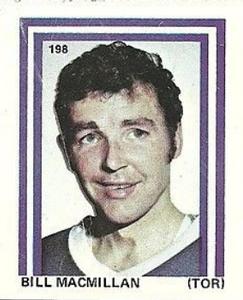 1971-72 Eddie Sargent NHL Players Stickers #198 Bill MacMillan Front