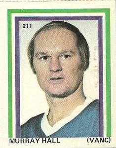 1971-72 Eddie Sargent NHL Players Stickers #211 Murray Hall Front
