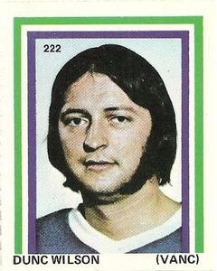 1971-72 Eddie Sargent NHL Players Stickers #222 Dunc Wilson Front