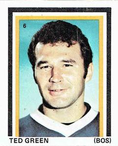 1971-72 Eddie Sargent NHL Players Stickers #6 Ted Green Front