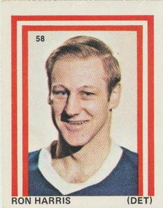 1971-72 Eddie Sargent NHL Players Stickers #58 Ron Harris Front