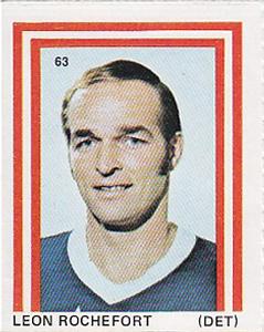 1971-72 Eddie Sargent NHL Players Stickers #63 Leon Rochefort Front