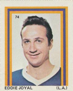 1971-72 Eddie Sargent NHL Players Stickers #74 Eddie Joyal Front