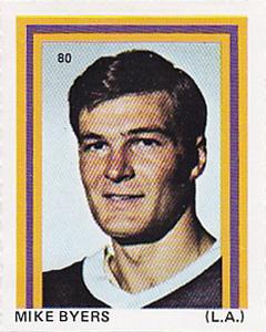 1971-72 Eddie Sargent NHL Players Stickers #80 Mike Byers Front