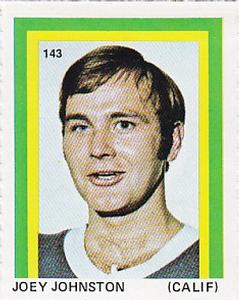 1971-72 Eddie Sargent NHL Players Stickers #143 Joey Johnston Front