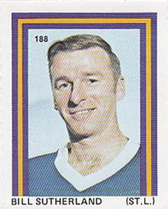 1971-72 Eddie Sargent NHL Players Stickers #188 Bill Sutherland Front