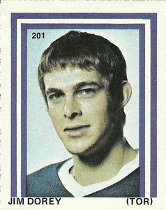 1971-72 Eddie Sargent NHL Players Stickers #201 Jim Dorey Front