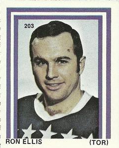 1971-72 Eddie Sargent NHL Players Stickers #203 Ron Ellis Front