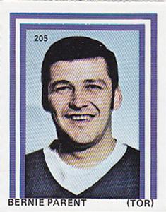 1971-72 Eddie Sargent NHL Players Stickers #205 Bernie Parent Front