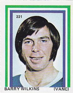1971-72 Eddie Sargent NHL Players Stickers #221 Barry Wilkins Front