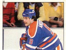 1983-84 Topps Stickers #92 Glenn Anderson Front