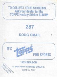 1983-84 Topps Stickers #287 Doug Smail Back