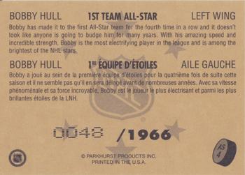 1995-96 Parkhurst 1966-67 - 1st Team All Stars #AS4 Bobby Hull Back