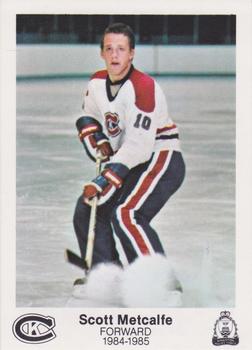 1984-85 Kingston Canadians (OHL) Police #6 Scott Metcalfe Front