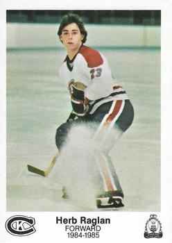 1984-85 Kingston Canadians (OHL) Police #24 Herb Raglan Front