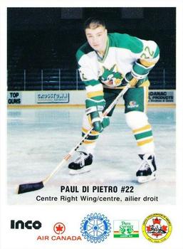 1987-88 Sudbury Wolves (OHL) Police #22 Paul DiPietro Front