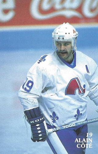 1986-87 Quebec Nordiques #NNO Alain Cote Front