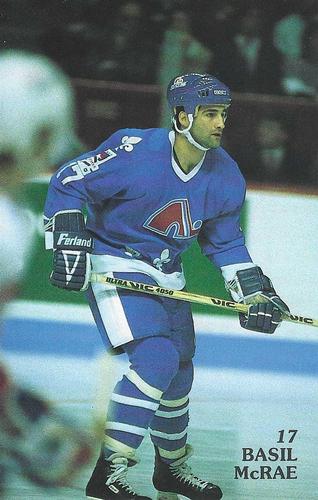 1986-87 Quebec Nordiques #NNO Basil McRae Front