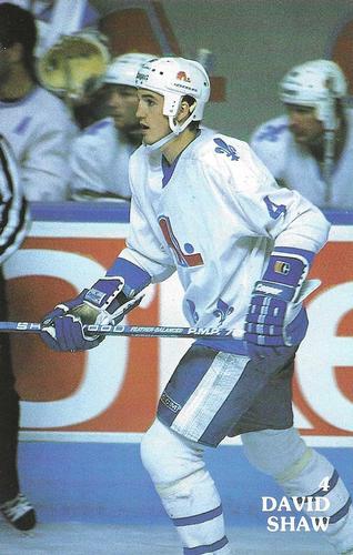 1986-87 Quebec Nordiques #NNO David Shaw Front
