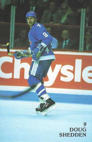 1986-87 Quebec Nordiques #NNO Doug Shedden Front