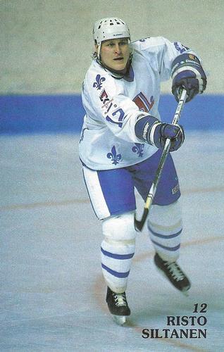 1986-87 Quebec Nordiques #NNO Risto Siltanen Front