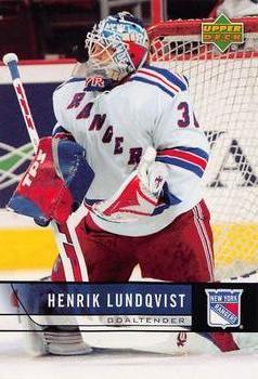 2006-07 Upper Deck Arena Giveaways #NYR4 Henrik Lundqvist Front