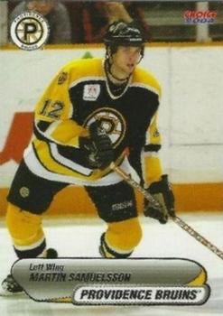 2003-04 Choice Providence Bruins (AHL) #16 Martin Samuelsson Front