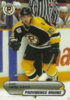 2003-04 Choice Providence Bruins (AHL) #17 Andre Savage Front