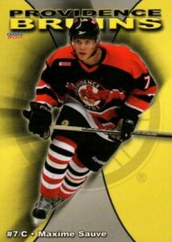 2010-11 Choice Providence Bruins (AHL) #20 Maxime Sauve Front