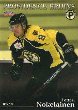 2007-08 Choice Providence Bruins (AHL) #12 Petteri Nokelainen Front