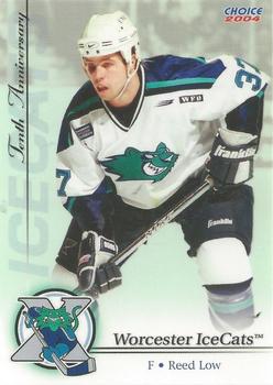 2003-04 Choice Worcester IceCats (AHL) 10th Anniversary #20 Reed Low Front