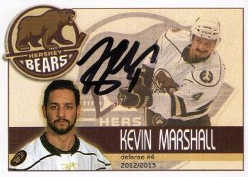 2012-13 Hershey Bears (AHL) #15 Kevin Marshall Front