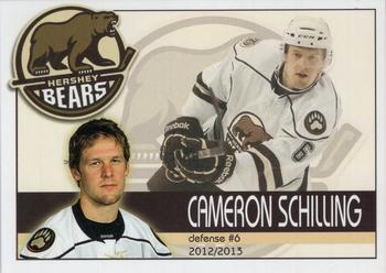 2012-13 Hershey Bears (AHL) #23 Cameron Schilling Front