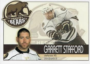 2012-13 Hershey Bears (AHL) #25 Garrett Stafford Front