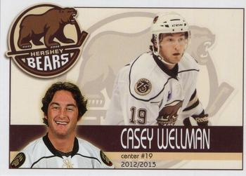 2012-13 Hershey Bears (AHL) #29 Casey Wellman Front